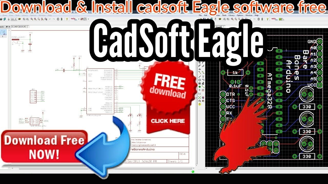 free eagle pcb software